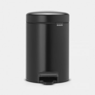 Koš s pedalom NewIcon, 3L - mat crna