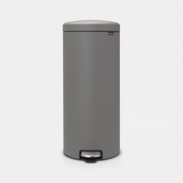 Koš s pedalom NewIcon, 30L - mineralno betonsko siva