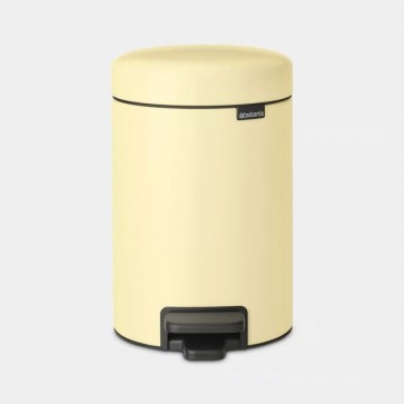 Koš s pedalom NewIcon, 3L - nježno žuta