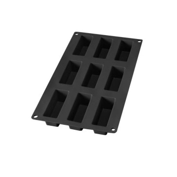 Silikonski model za mini torte, 9 odprtin – črn