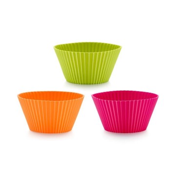 Set Silikonskih modelov za velike mafine, 6 kosov, 10 cm – Mešane