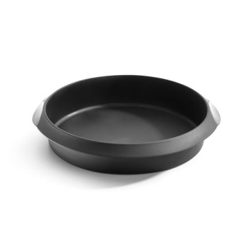 Silikonski model za torto, okrogel, 24 cm – črn