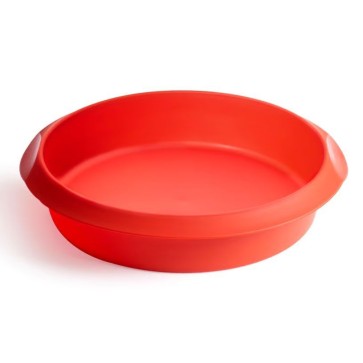 Model za torto, okrogel, 26 cm – rdeč