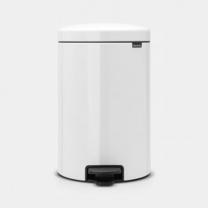 Koš s pedalom NewIcon, 20L - bijela