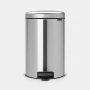 Koš s pedalom NewIcon, 20L - metalne mat boje - otporan na otiske prstiju