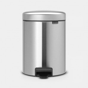 Koš s pedalom NewIcon, 5L - metalne mat boje