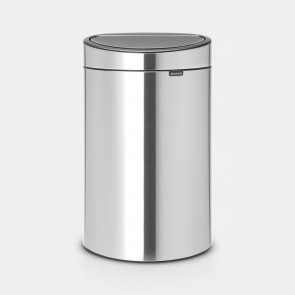 Koš s otvaranjem na dodir New Recycle, 23/10L - metalne mat boje - otporan na otiske prstiju