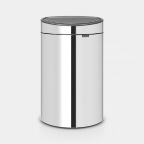 Koš s otvaranjem na dodir New, 40L - metalne boje - sijaj