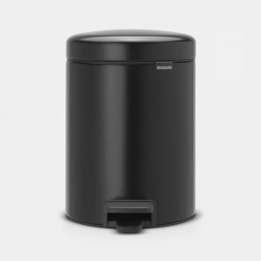 Koš s pedalom NewIcon, 5L - mat crna