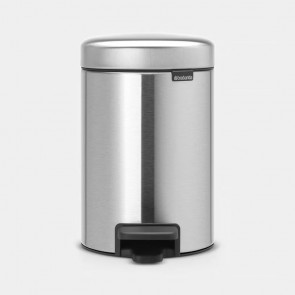 Koš s pedalom NewIcon, 3L - metalne mat boje