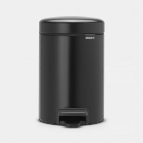 Koš s pedalom NewIcon, 3L - mat crna