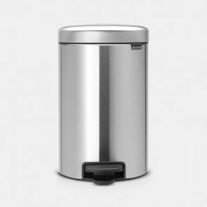 Koš s pedalom NewIcon, 12L - metalne mat boje