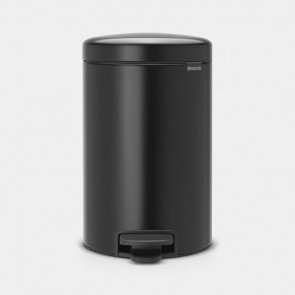Koš s pedalom NewIcon, 12L - mat crna