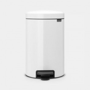 Koš s pedalom NewIcon, 12L - bijela