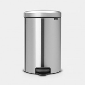 Koš s pedalom NewIcon, 20L - metalne mat boje