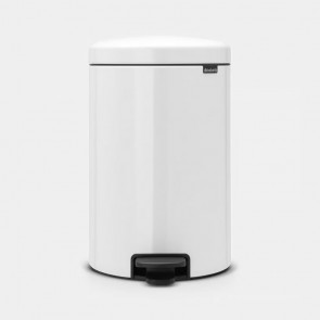 Koš s pedalom NewIcon, 20L - bijela