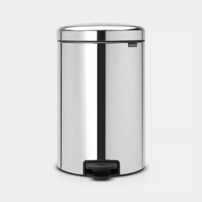 Koš s pedalom NewIcon, 20L - metalne boje - sijaj