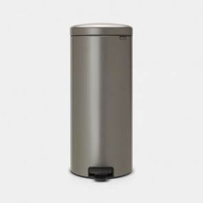 Koš s pedalom NewIcon, 30L - platinast