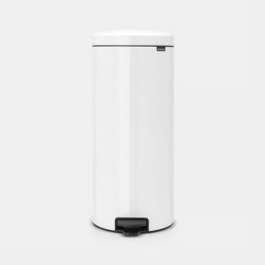 Koš s stopalko NewIcon, 30L - bela