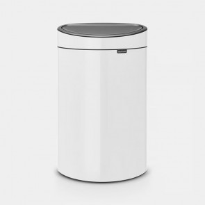 Koš s otvaranjem na dodir New, 40L - bijela