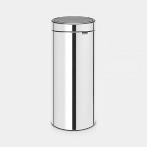 Koš s otvaranjem na dodir New, 30L - metalne boje - sijaj