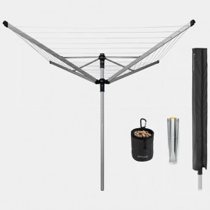Vanjska sušilica za rublje Lift-O-Matic Advance 60m s dodacima - metalno siva