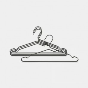 Aluminijast vješalica, 4 kosi - crna