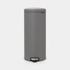 Koš s pedalom NewIcon, 30L - mineralno betonsko siva
