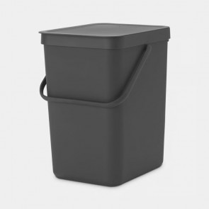 Koš za organski otpad Sort & Go, 25L - siva