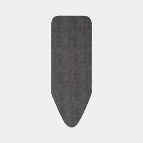 Navlaka za dasku za glačanje C, 124x45cm 2mm pena - Denim crna