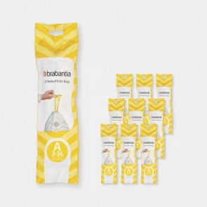 Vrećice PerfectFit, oznaka A, 3-5L, 200 vrećica - bijela