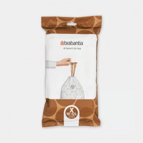 Vrećice PerfectFit, oznaka X, 10-12L, 40 vrećica - bijela