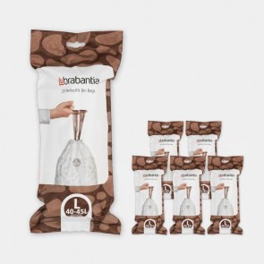 Vrećice PerfectFit, oznaka L, 40-45L,120 vrećica - bijela