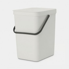 Koš za organski otpad Sort & Go, 25L - svijetlo siva