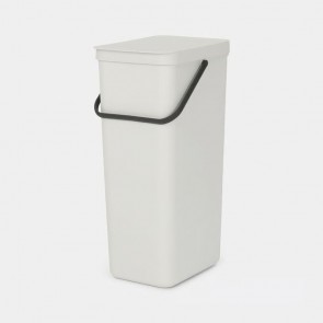 Koš za organski otpad Sort & Go, 40L - svijetlo siva