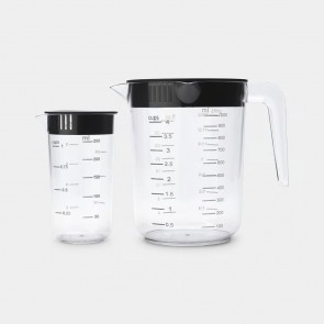 Merilni vrč Tasty+, set 2 kosov - prozoren