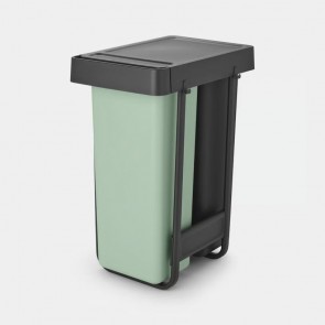 Vgradni koš Sort & Go, 2x30L - tamno siva