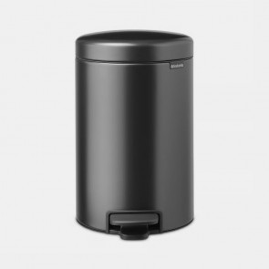 Koš s pedalom NewIcon, 12L - siv