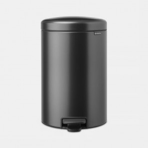 Koš s pedalom NewIcon, 20L - siv