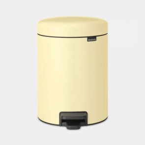 Koš s pedalom NewIcon, 5L - nježno žuta