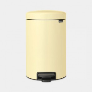 Koš s pedalom NewIcon, 12L - nježno žuta