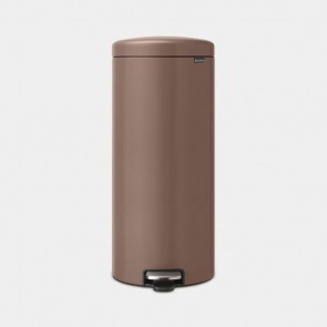 Koš s pedalom NewIcon, 30L - satenasta taupe barva