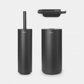 Set treh pribora za toaletne prostore MindSet - mineralno tamno siva