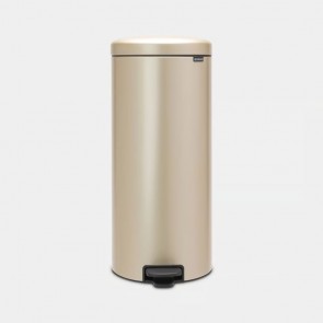 Koš s pedalom NewIcon, 30L - kovinsko zlata