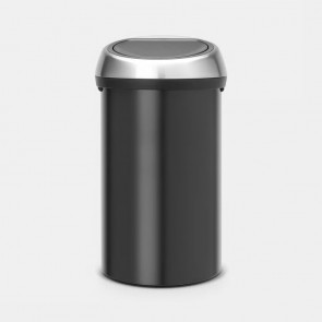 Koš s otvaranjem na dodir, 60L - mat crna