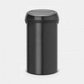 Koš s otvaranjem na dodir, 60L - mat crna